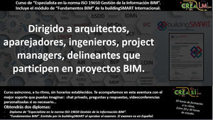 CLM-BIM-001: FUNDAMENTOS BIM Y ESPECIALISTA ISO 19650.